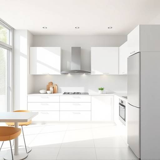 Modern kitchen interior showcasing minimalist design principles